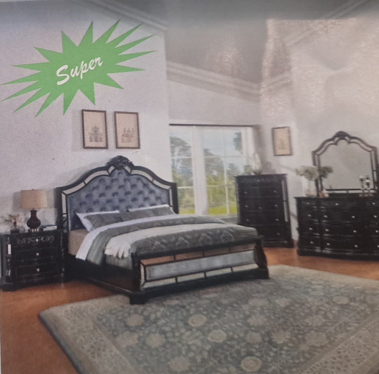 Bankston 4pc  Queen Size Bedroom Set